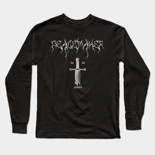 Peacemaker Broken Sword Black Metal ICXC NIKA Long Sleeve T-Shirt